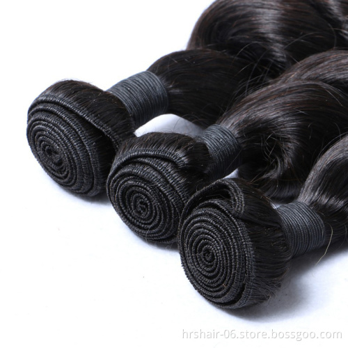 Factory 100% Unprocessed Virgin cuticle aligned malaysian hair loose curl human hair bundle with closure